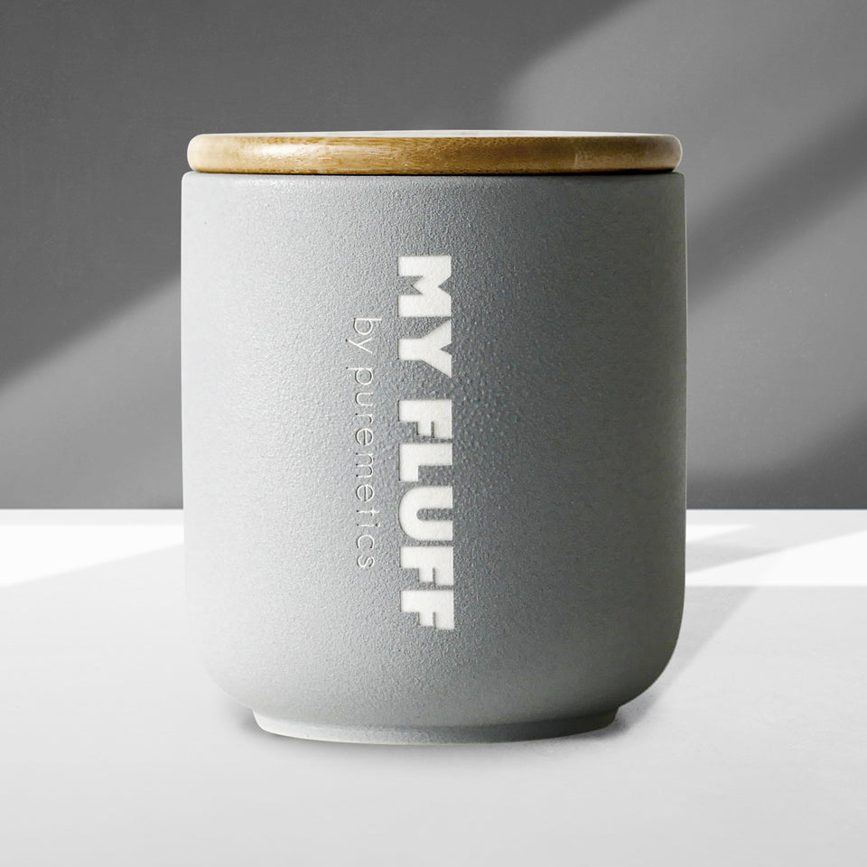 Vase en céramique MY FLUFF « gris clair »