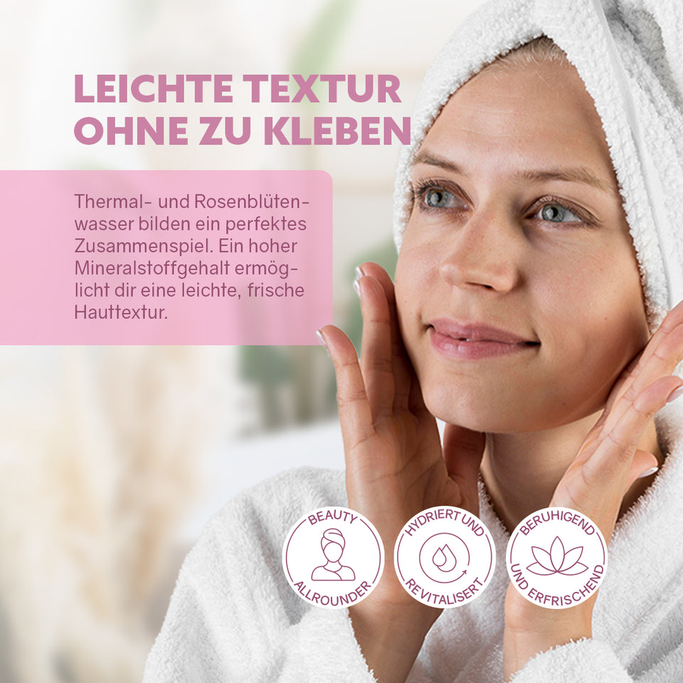 Beauté polyvalente 'l'eau de rose'