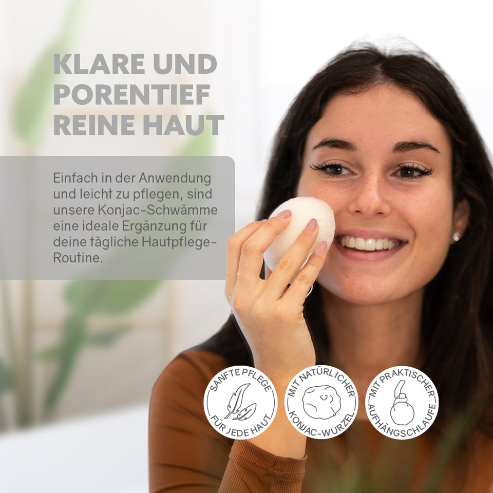 Eponges Konjac '2 pièces'