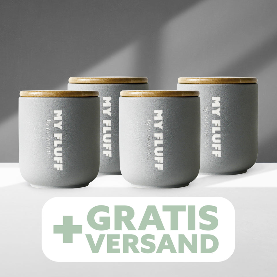 Vase en céramique MY FLUFF « gris clair »