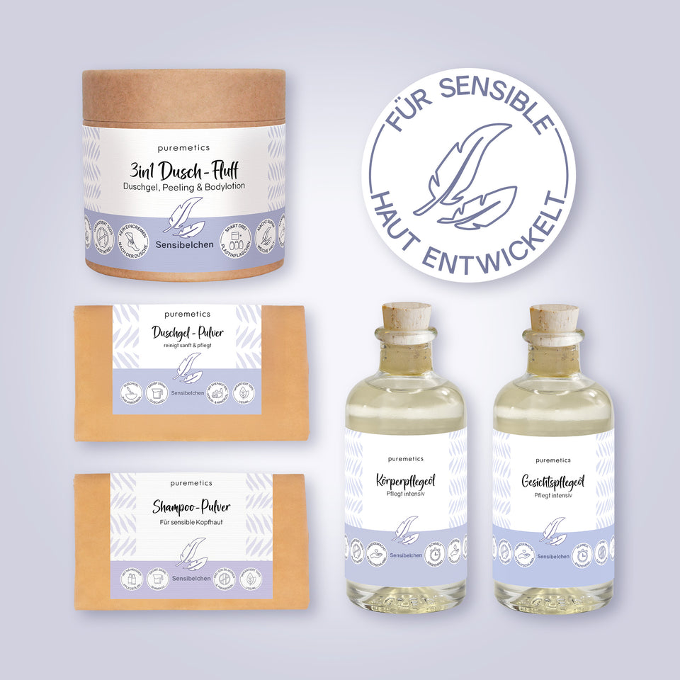 Coffret de soins complet du corps 'Sensitive'