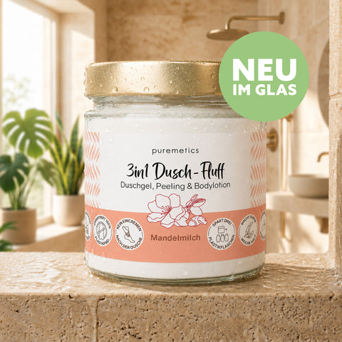 3in1 shower fluff 'almond milk'