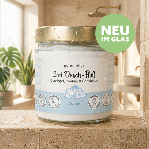 3in1 shower fluff 'Cotton'