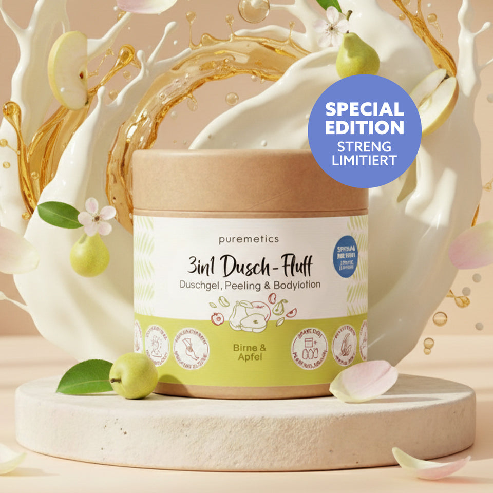 3in1 shower fluff 'apple blossom'