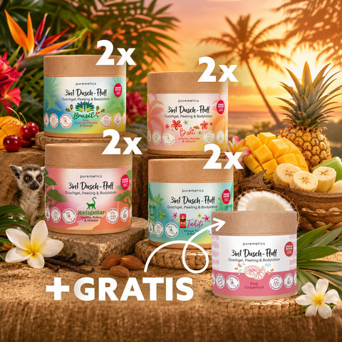 3in1 Dusch-Fluff MAXI-SET 'Sommer-Editionen 2026'