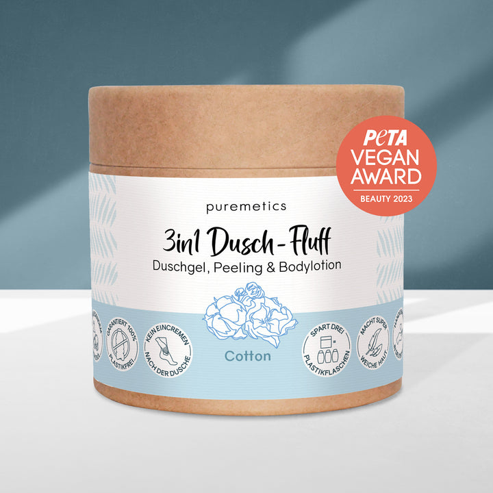 3in1 Dusch-Fluff 'Cotton'