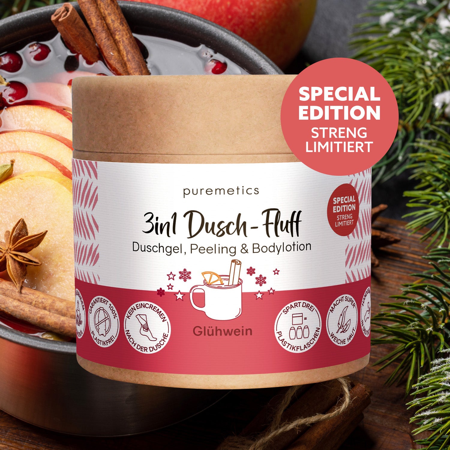 3in1 Dusch-Fluff 'Winterbeerenpunsch'