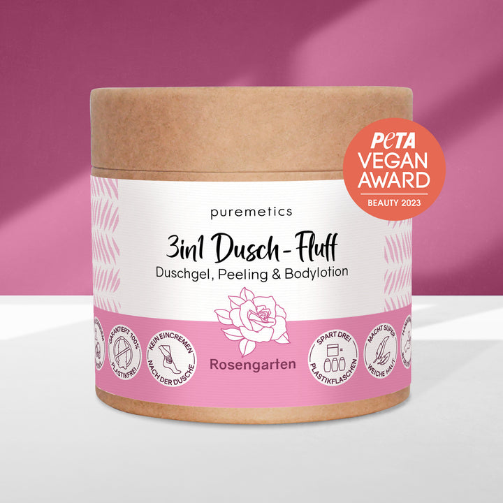 3in1 Dusch-Fluff 'Rosengarten'