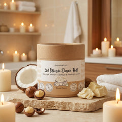 3in1 intensive shower fluff 'shea care' with sugar peeling