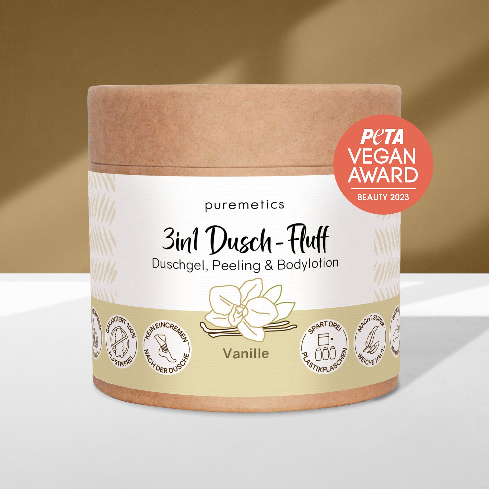 3in1 shower fluff 'Vanilla'