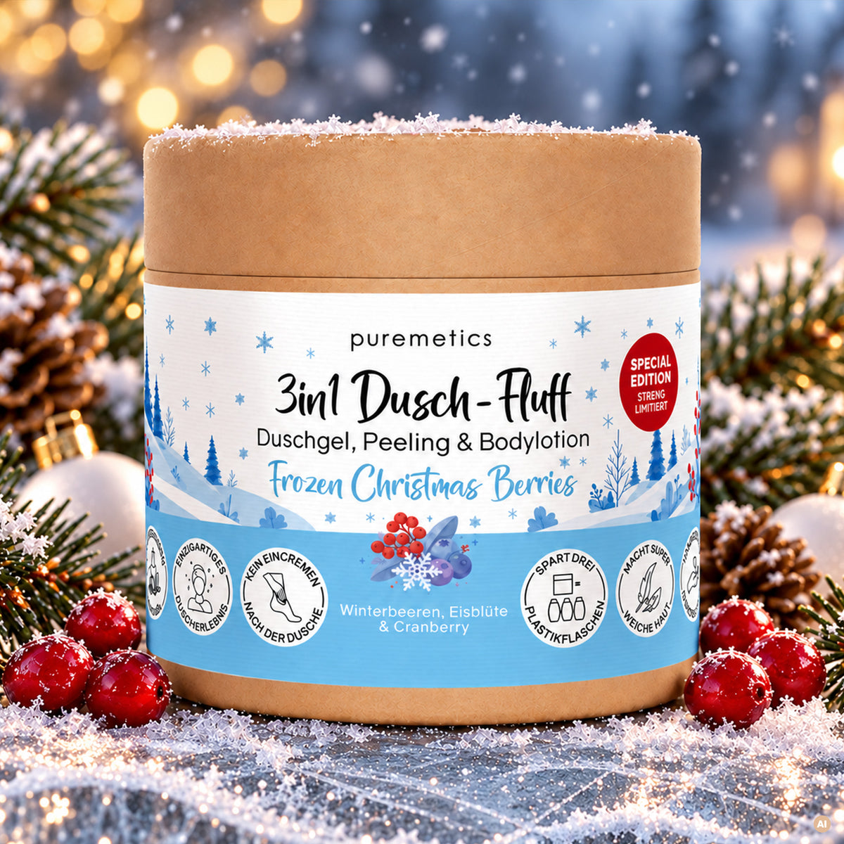 Geschenkbox 'Fluffy Christmas'