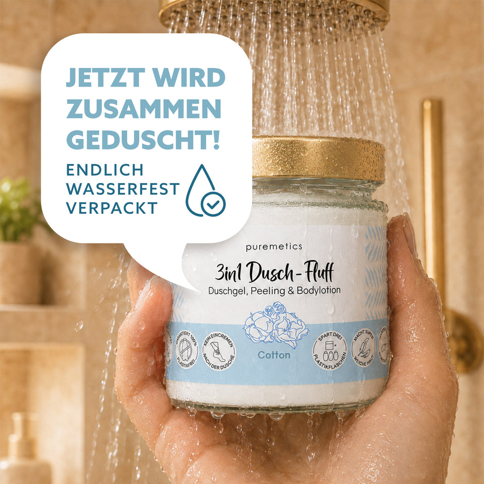 3in1 shower fluff 'Cotton'