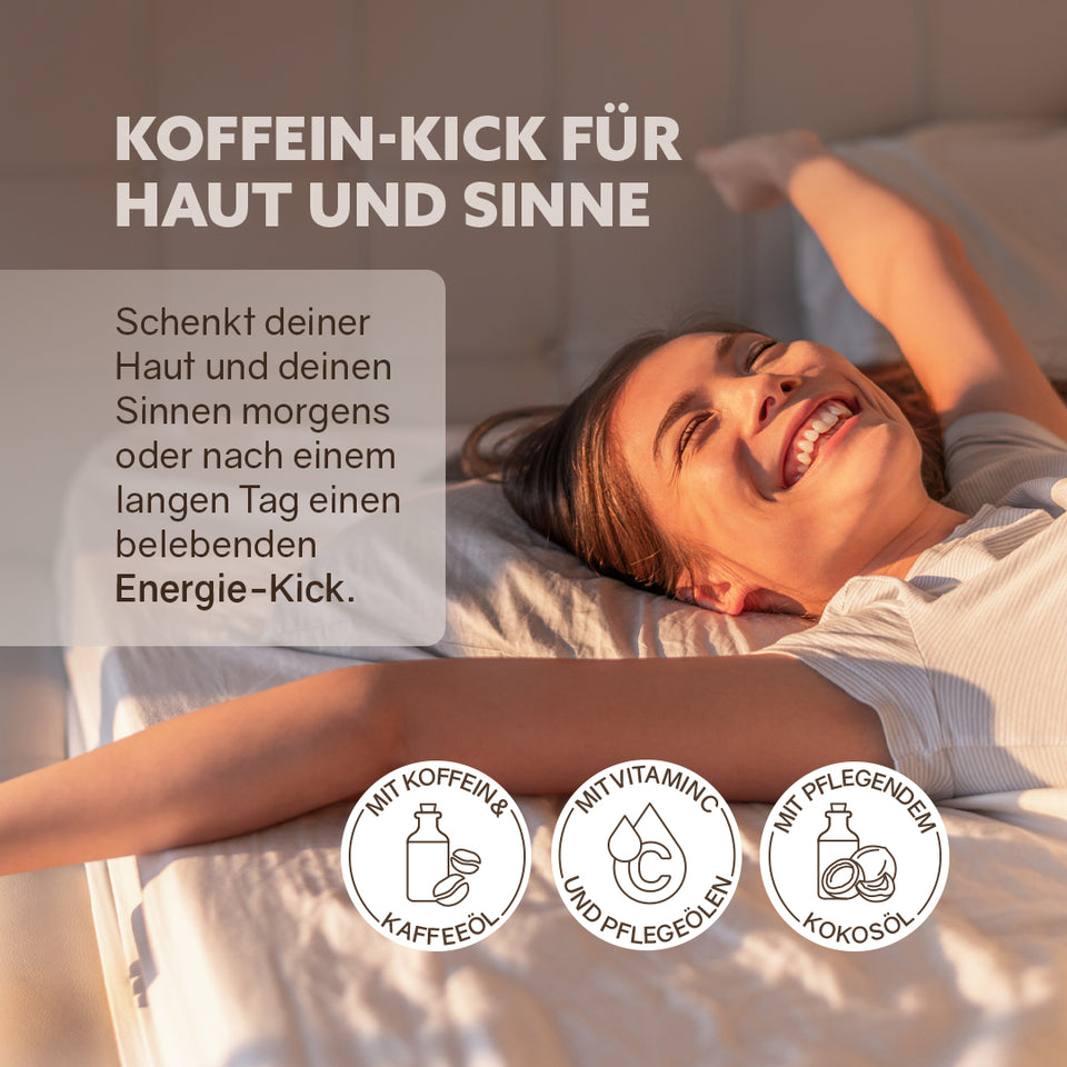 3in1 shower fluff 'Coffee Booster'