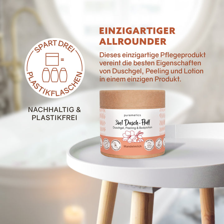 3in1 Dusch-Fluff 'Mandelmilch'