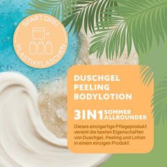 3in1 Dusch-Fluff ‘Madagaskar: Vanille, Kokos & Mandel‘