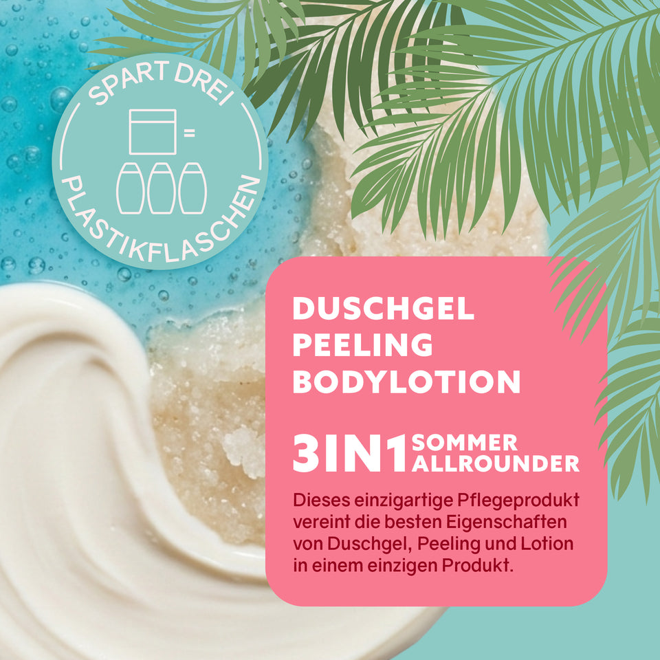 3in1 Dusch-Fluff ‘Tahiti: Monoi, Tiaré & Kokos‘