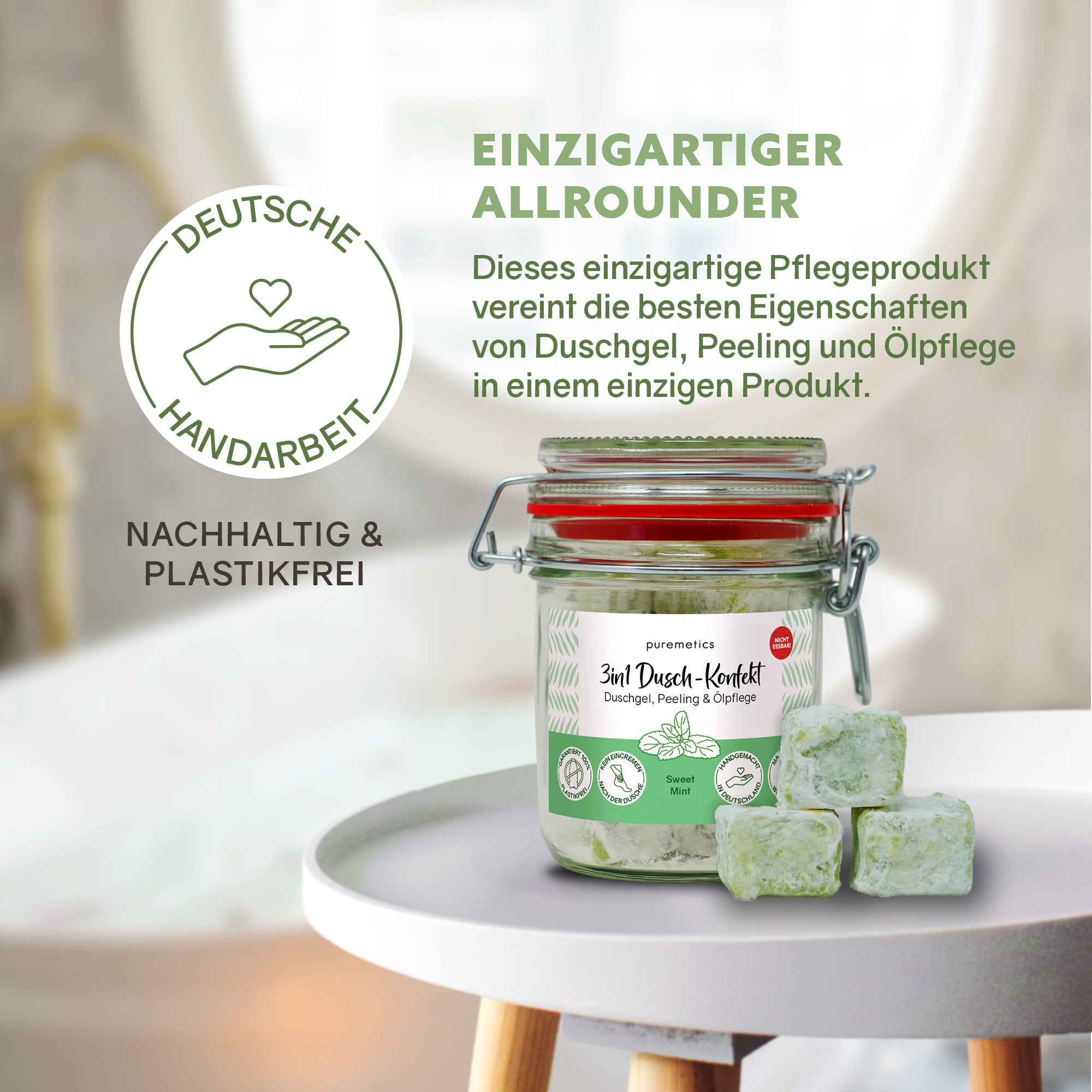 3in1 Dusch-Konfekt ‘Sweet Mint‘