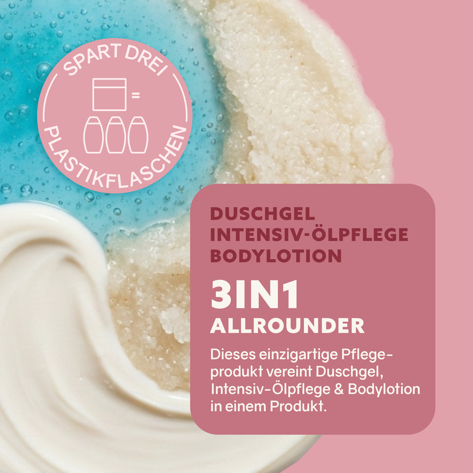 3-in-1 Intensive Shower Fluff 'Rice Milk'