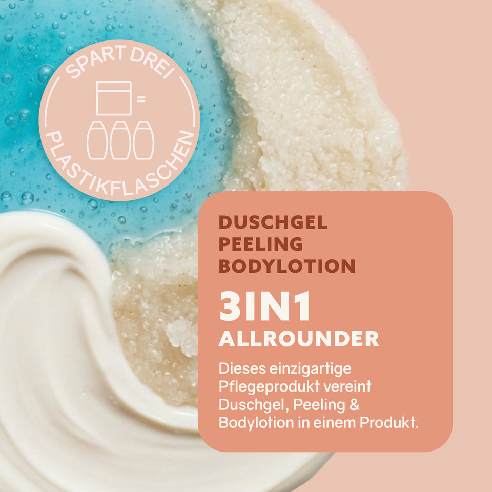 3in1 shower fluff 'almond milk'