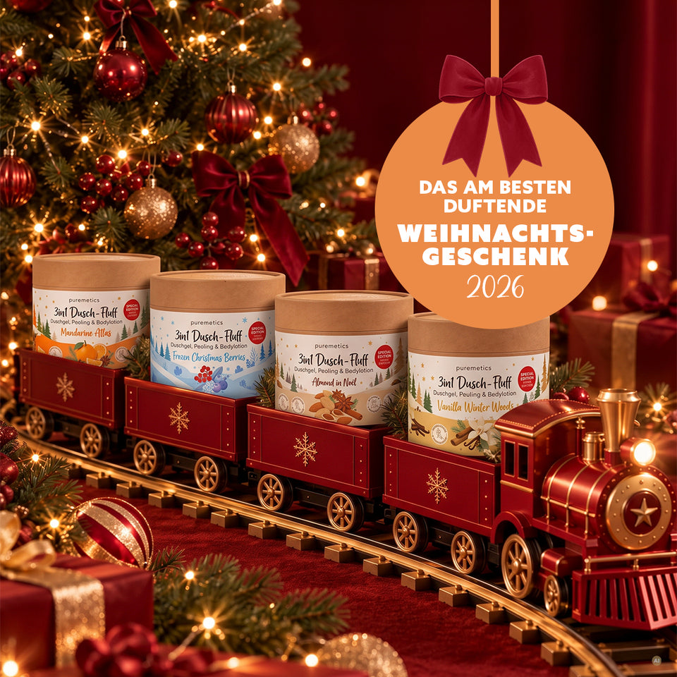 3in1 Dusch-Fluff 'Mandarine Atlas: Mandarine, Orange & Atlas-Zeder'