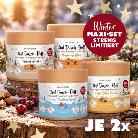 3in1 Dusch-Fluff MAXI-SET 'Winter-Editionen 2026'