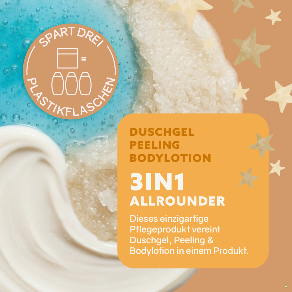 3in1 Dusch-Fluff 'Vanilla Winter Woods: Sandelholz, Vanille & Cashmere'