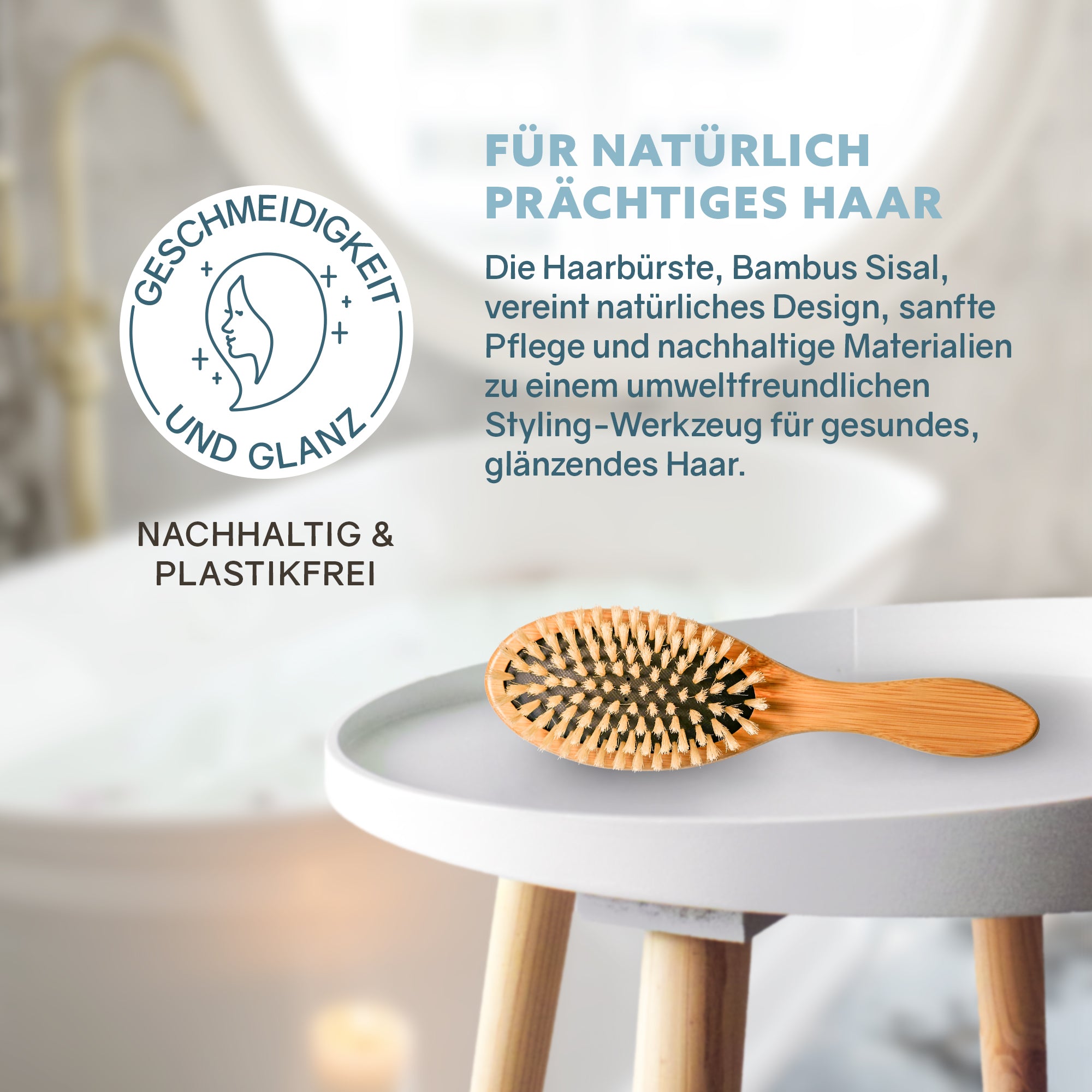 Haarbürste 'Bambus Sisal'