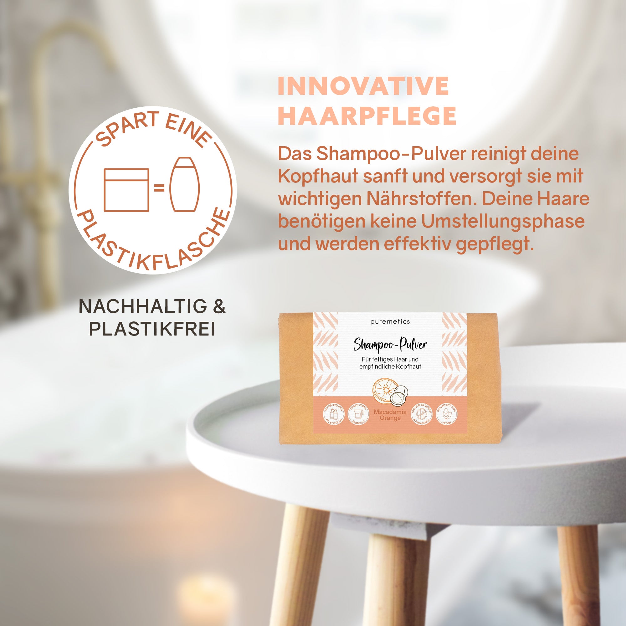 Shampoo Powder 'Macadamia Orange'