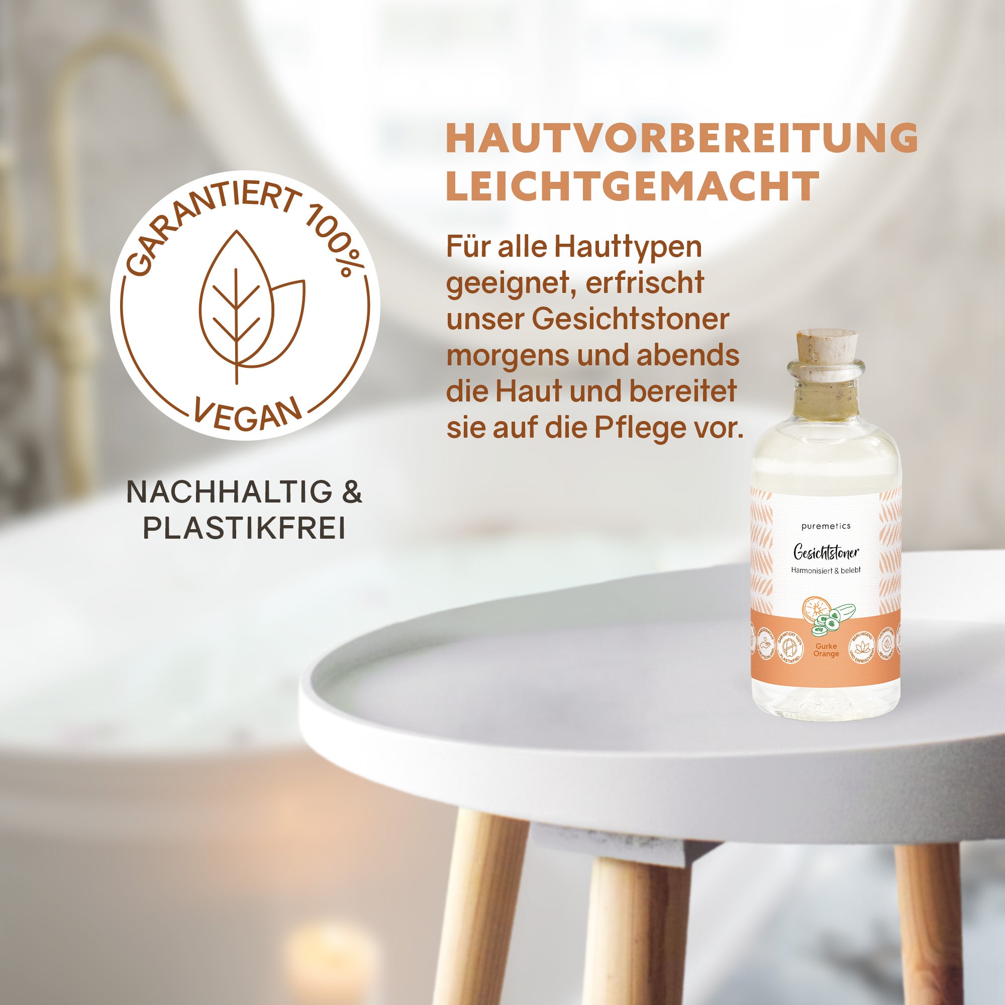 Gesichtstoner 'Gurke-Orange'