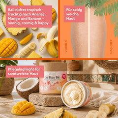 3in1 Dusch-Fluff ‘Bali: Ananas, Mango & Banane‘