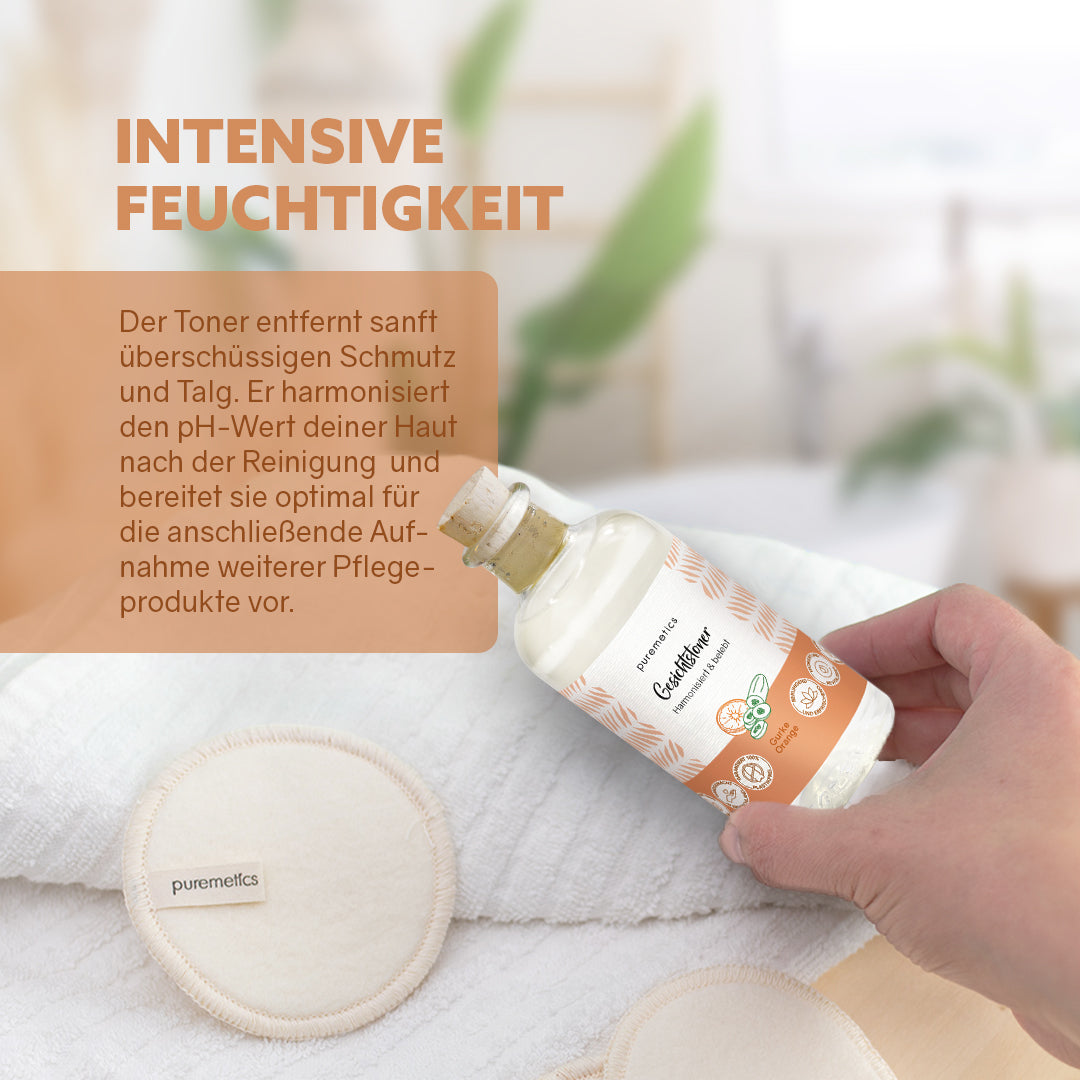 Gesichtstoner 'Gurke-Orange'