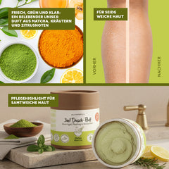 3in1 shower fluff 'Detox Matcha'