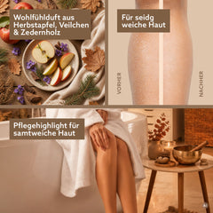 3in1 Dusch-Fluff ‘Einklang: Herbstapfel, Veilchen & Zedernholz‘
