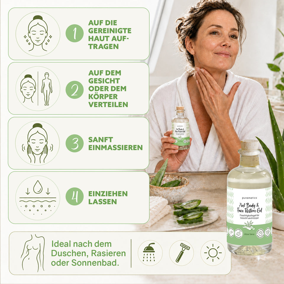 7in1 Body &amp; Face Restore Gel 'Aloe Vera'