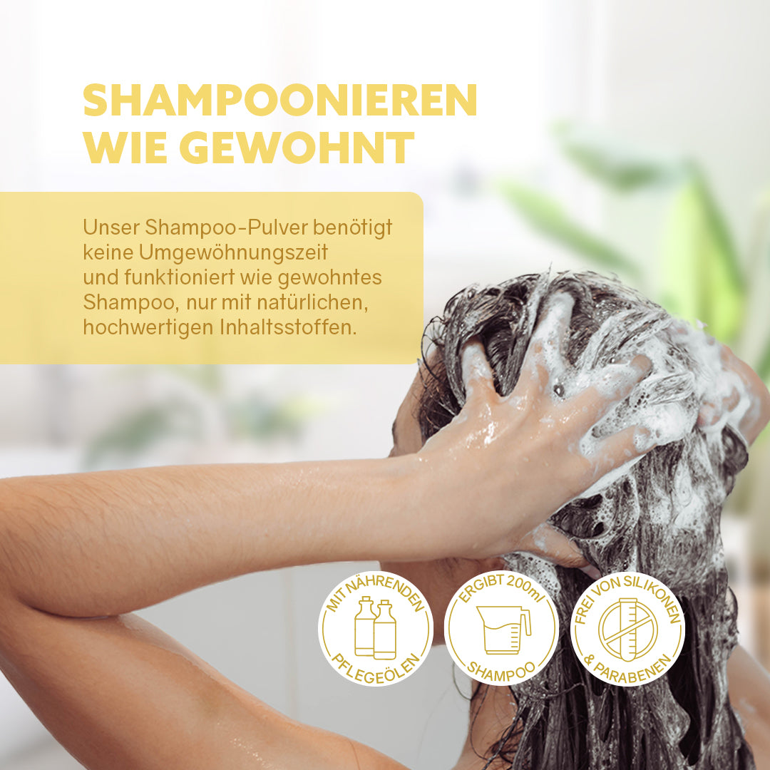 Shampoo-Pulver 'Hafermilch Zitrone'