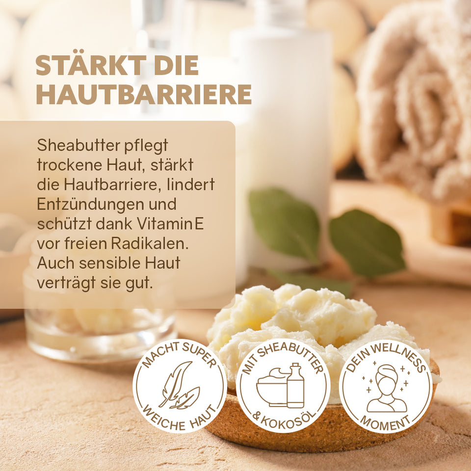 3in1 Intensief-Dusch-Fluff 'Shea Care'