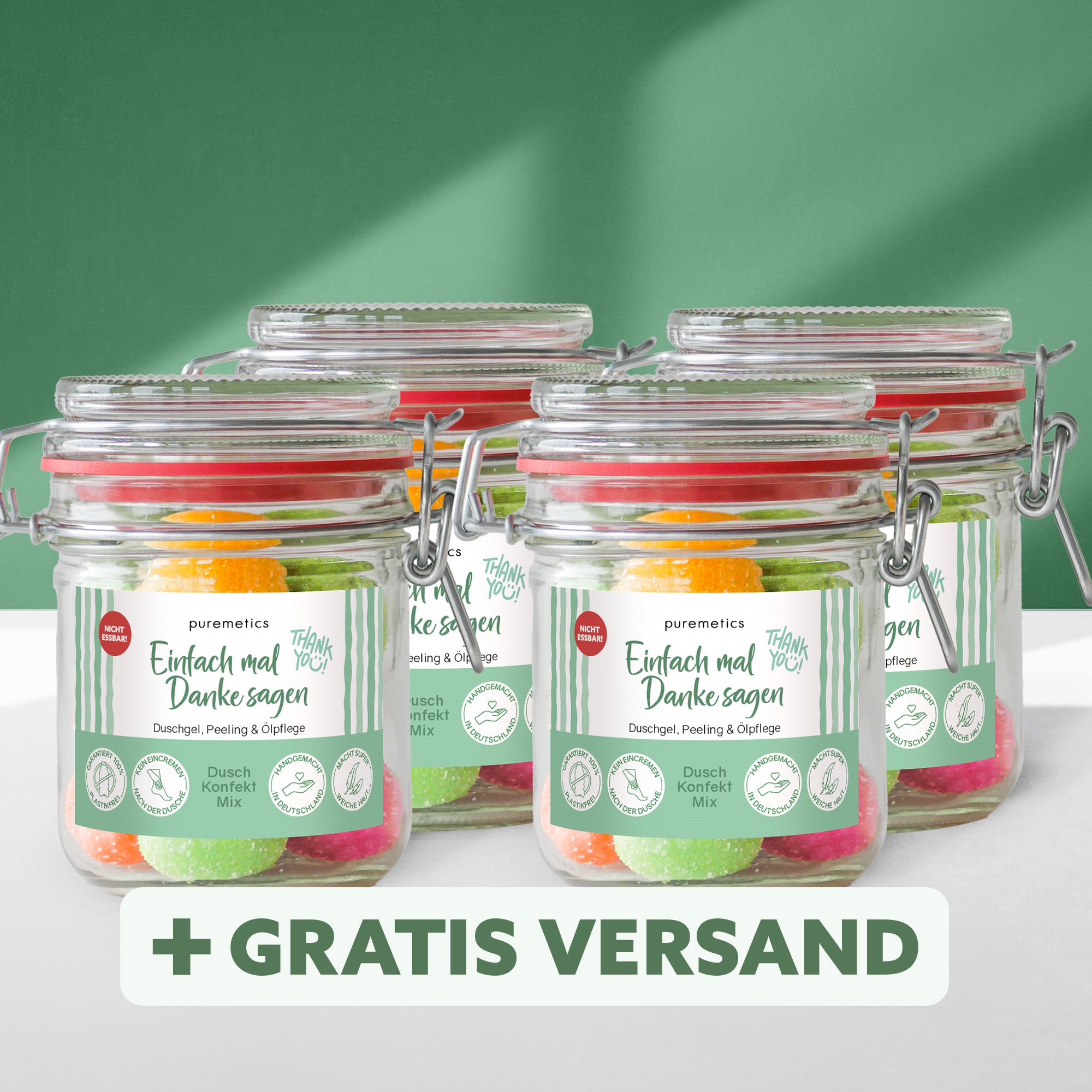 3in1 Dusch-Konfekt 'Einfach mal Danke sagen'