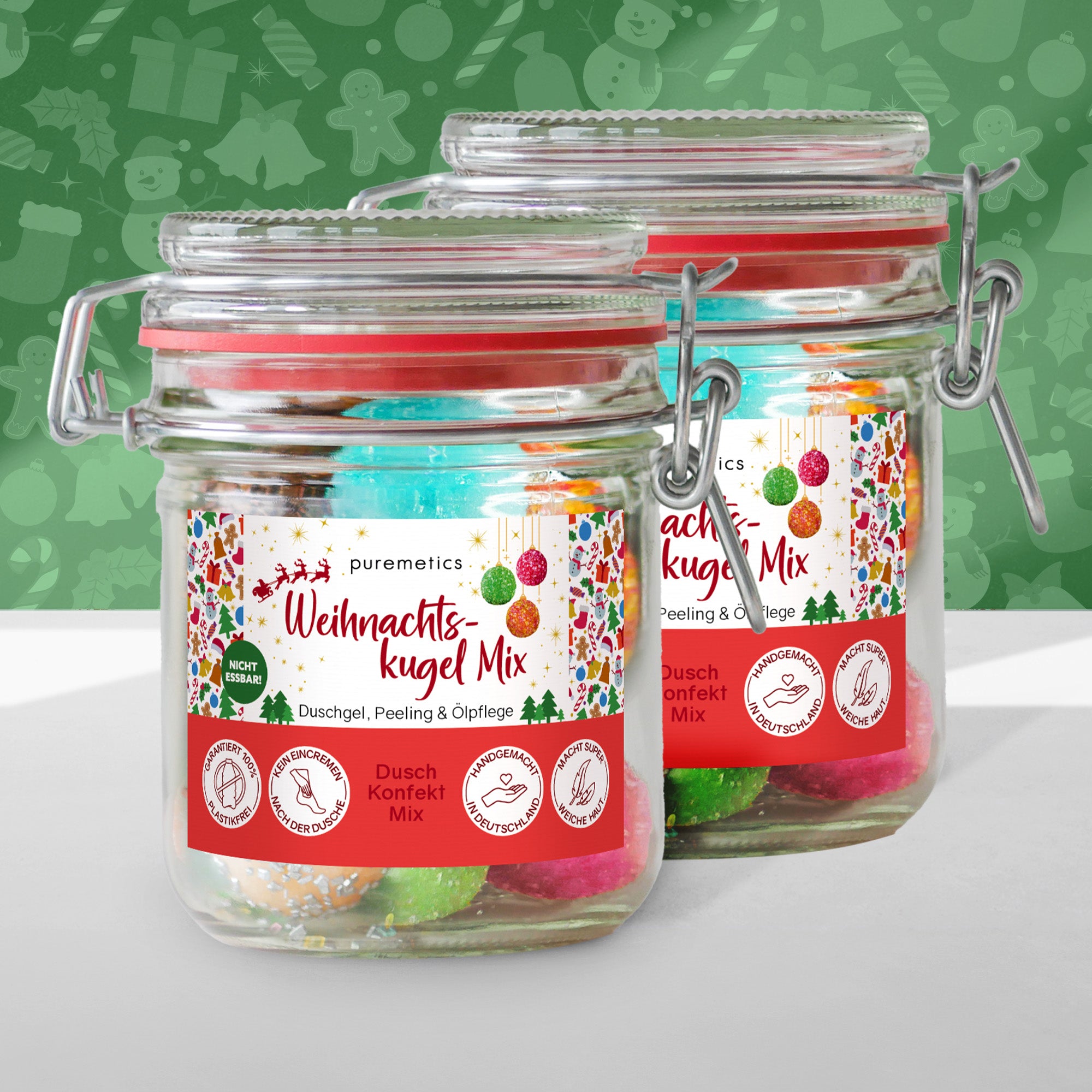 3in1 Dusch-Konfekt ‘Weihnachtskugel Mix‘