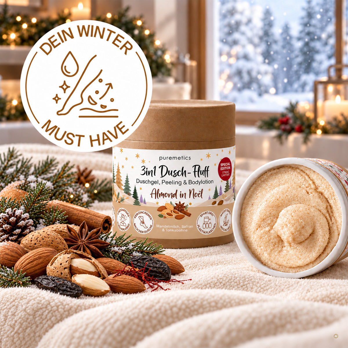 3in1 Dusch-Fluff MAXI-SET 'Winter-Editionen 2026'