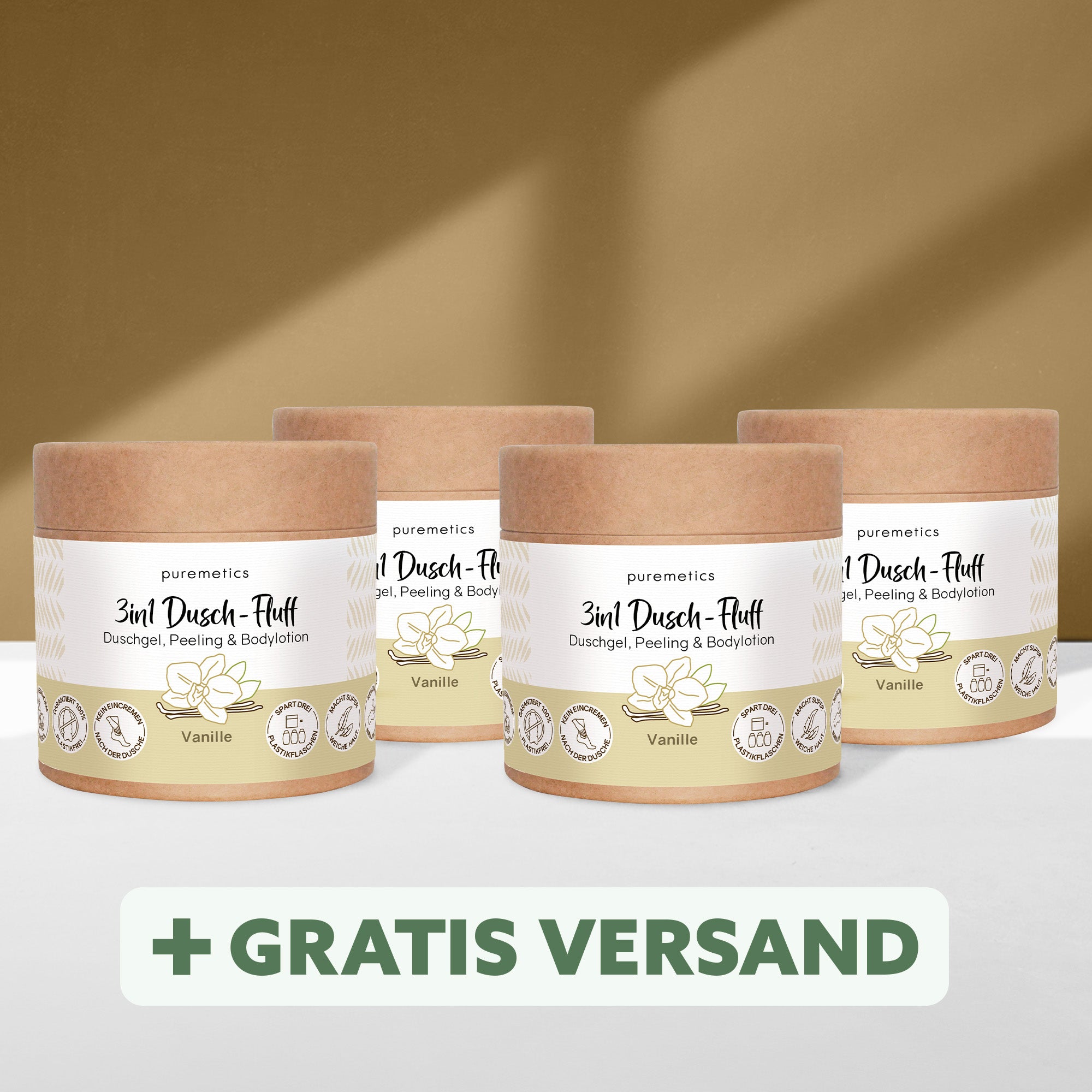 3in1 shower fluff 'Vanilla'