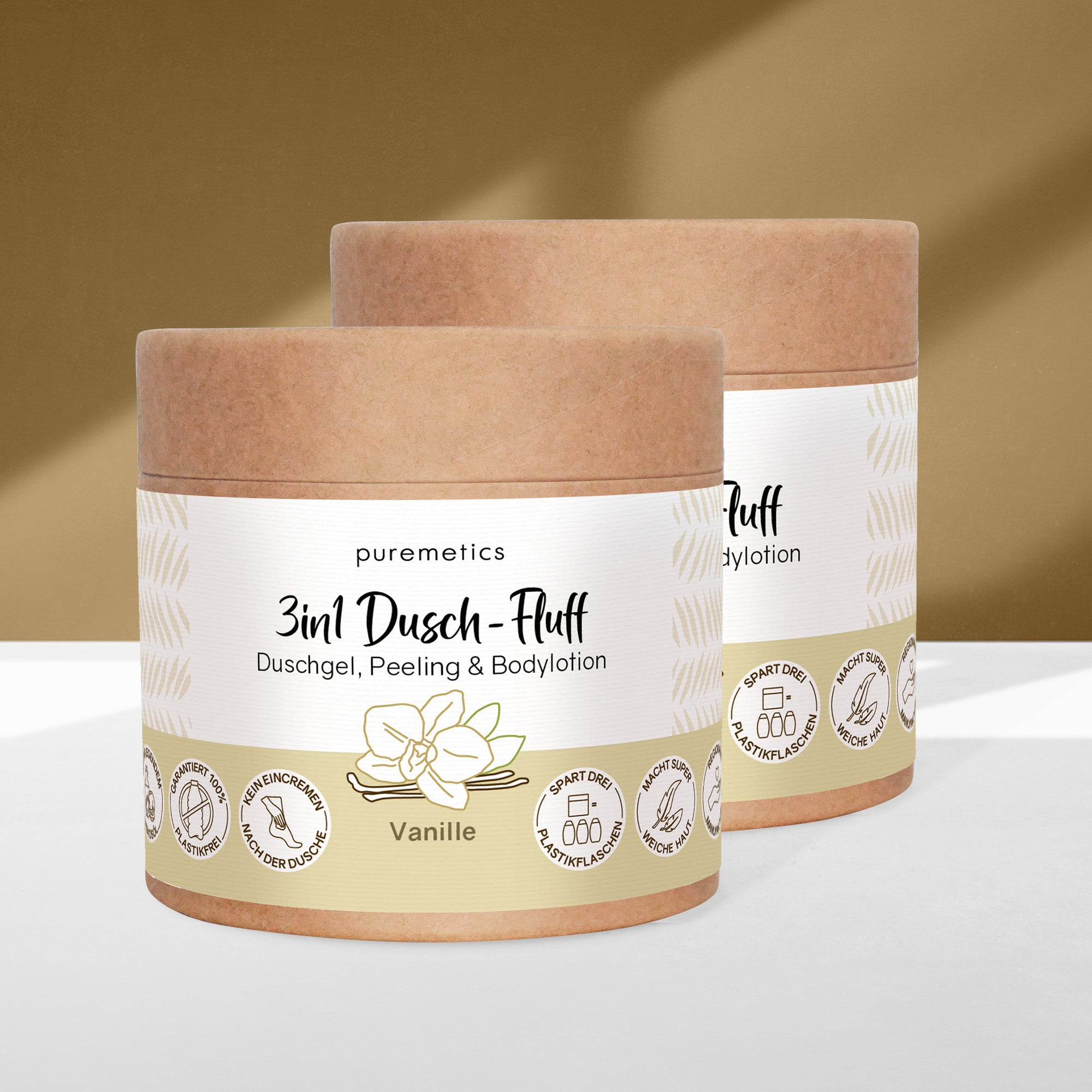 3in1 shower fluff 'Vanilla'