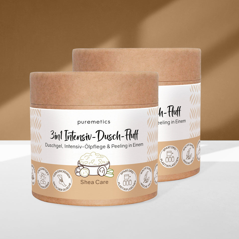 3in1 intensive shower fluff 'shea care' with sugar peeling