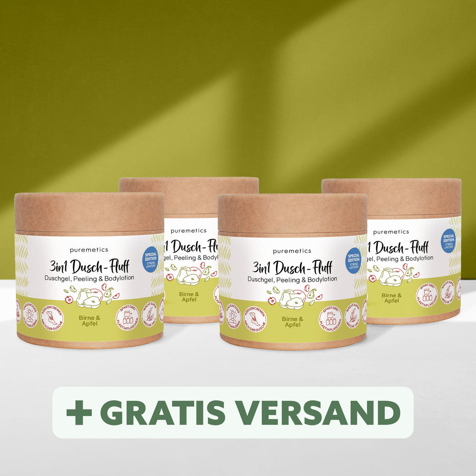 3in1 shower fluff 'apple blossom'