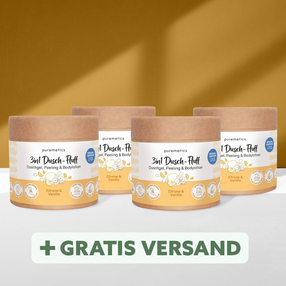 3in1 Dusch-Fluff 'Zitrone & Vanille'