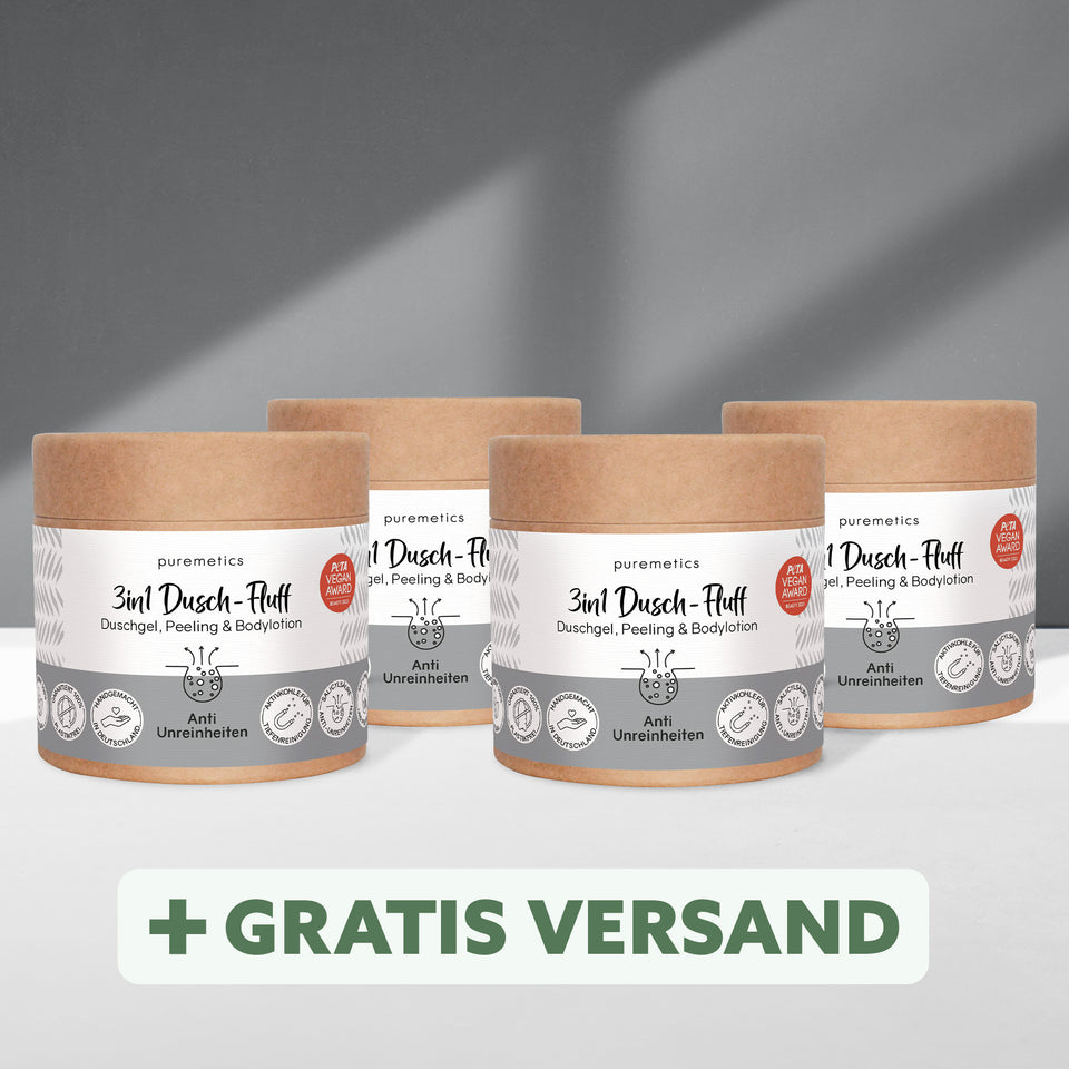 3-in-1 Shower Fluff 'Anti-Impurities'