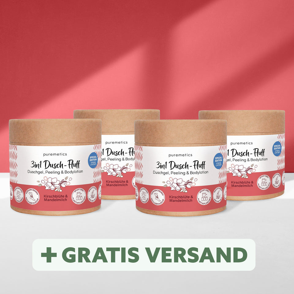 3in1 shower fluff 'apple blossom'