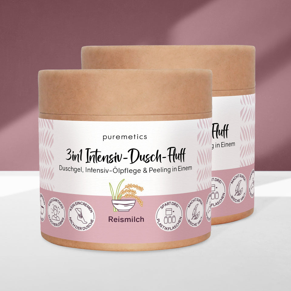 3-in-1 Intensive Shower Fluff 'Rice Milk'