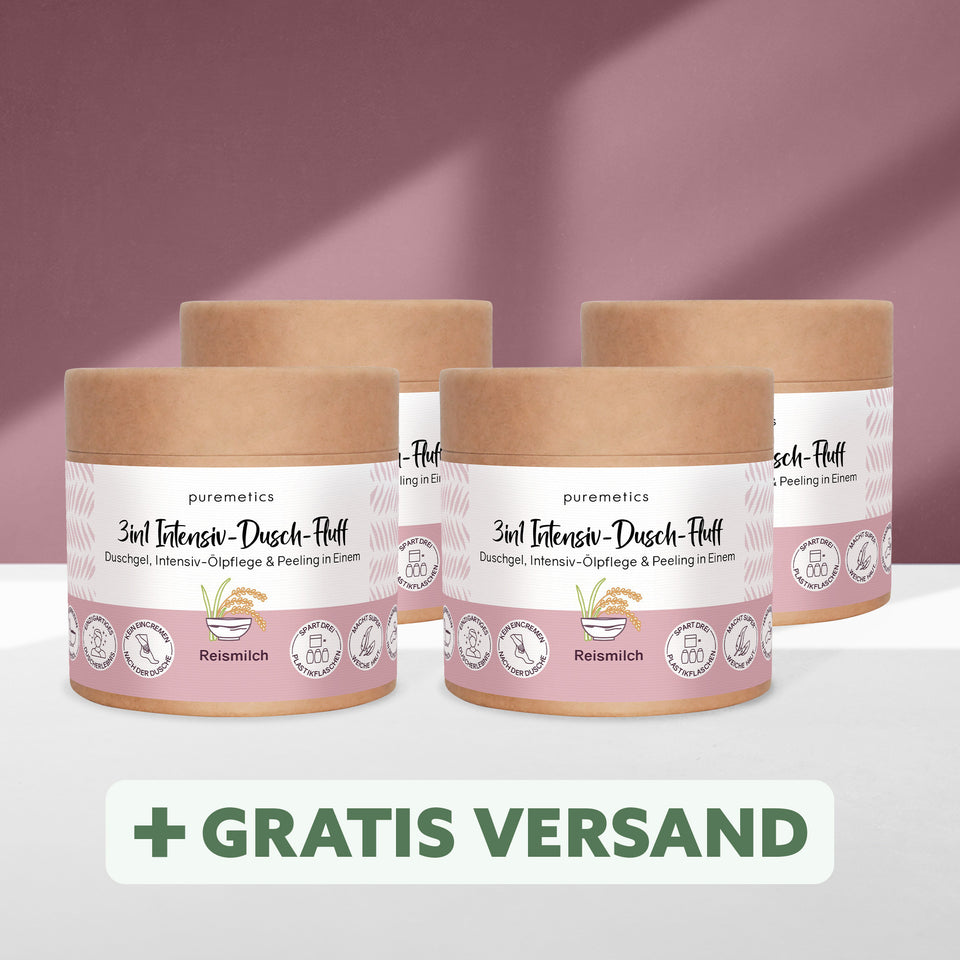 3-in-1 Intensive Shower Fluff 'Rice Milk'