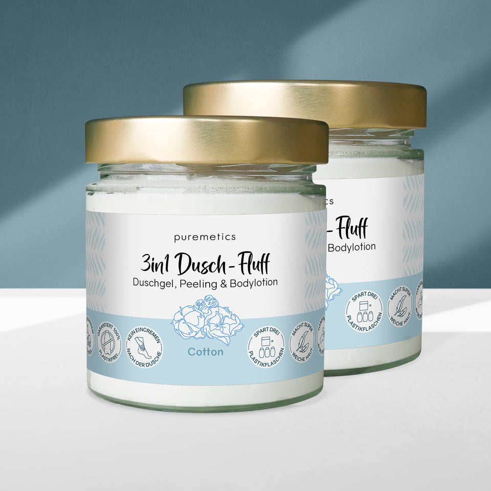 3in1 shower fluff 'Cotton'