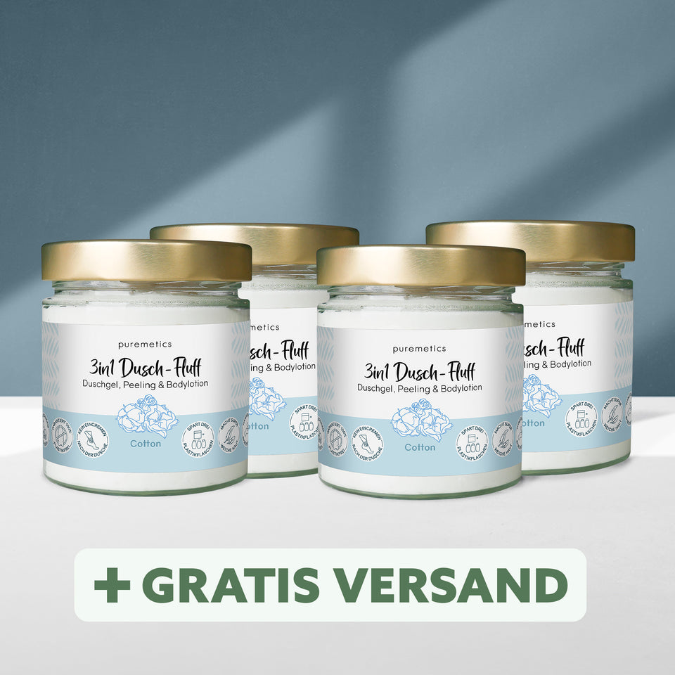 3in1 shower fluff 'Cotton'